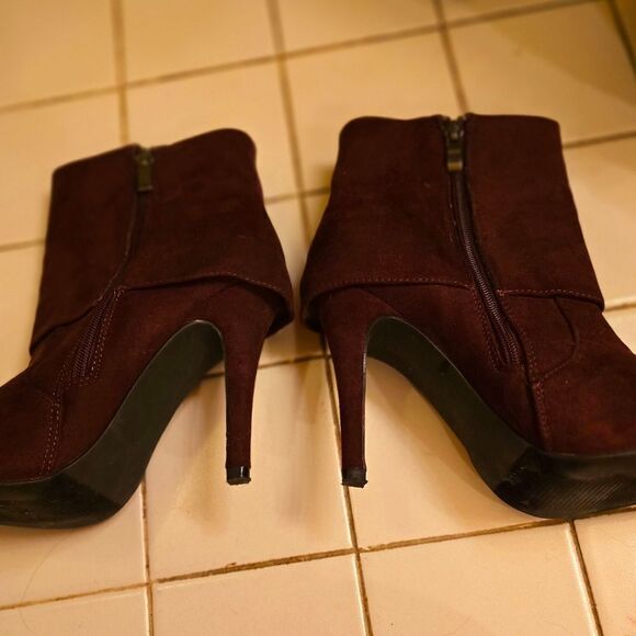 BUCCO BURGUNDY BOOTIES - Picture 4 of 10
